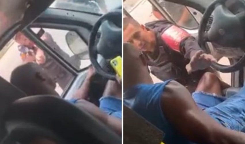  Motorista é preso após tentar fugir com van lotada, no RJ